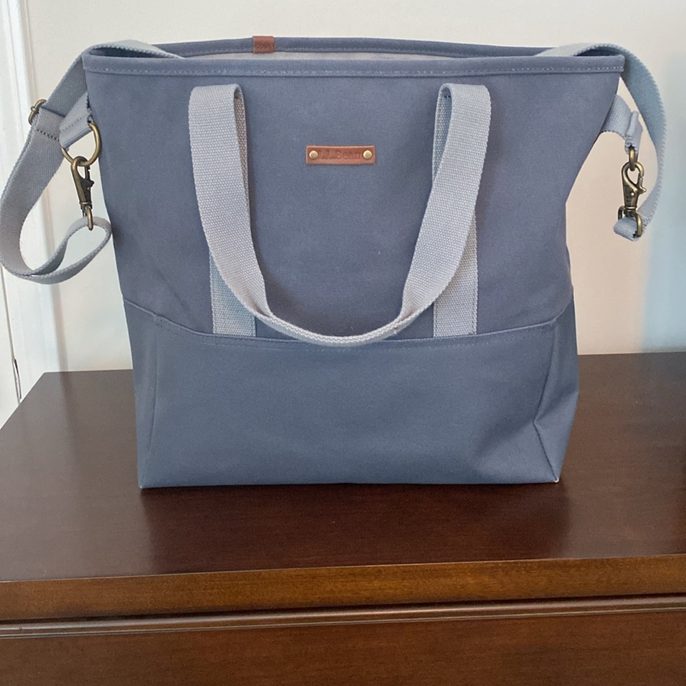 LL Bean - Nor’Easter Tote Bag - Gunmetal and Fossil Gray